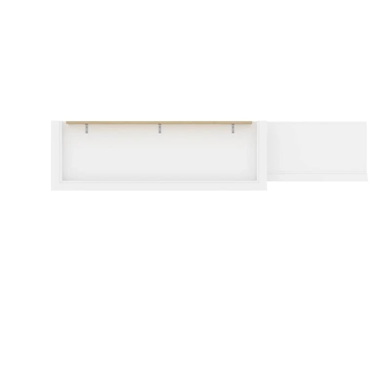 Wood Queen Murphy Bed with Drawers White k7