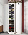 Shoe Organizer 6/8 Layer Shoe Cabinet Circular Rotating Vertical Shoe Rack Sturdy Shoe Organizers Corner Shoe Locker Simple Shoe Shelf Save Space (H 127cm 8layer)