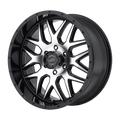 American Racing Cast Aluminum Rim AR910 18X9 8X6.5 G-BLK MACH 18MM, AR91089080318