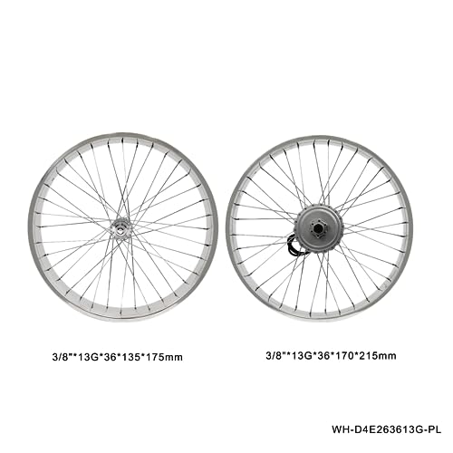 26" 3 Speed Aluminum Fat Rim Wheel Set Disc Brake Compatible k7