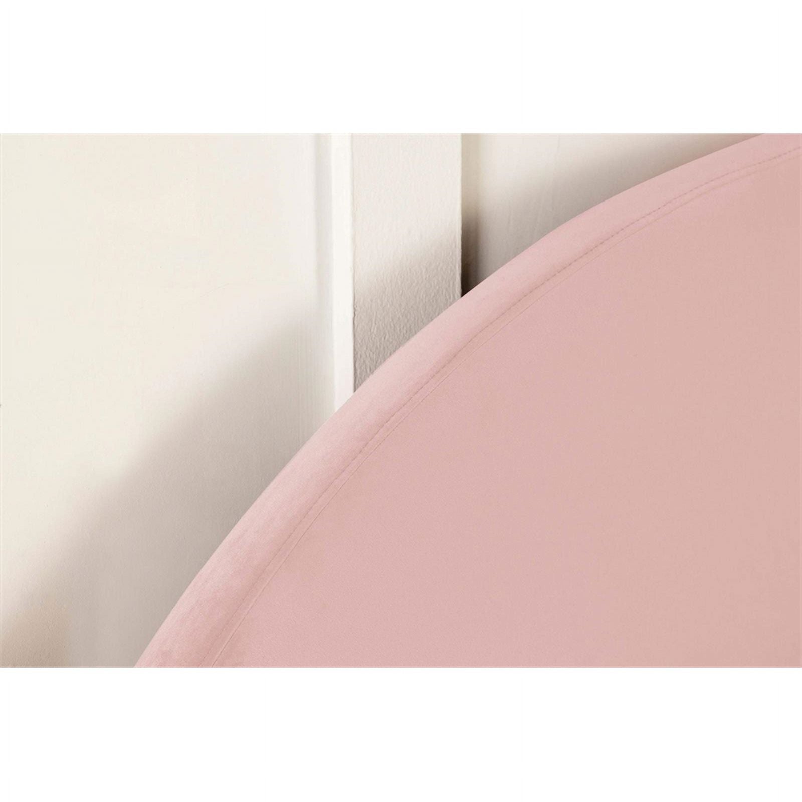 Arched Velvet Twin Headboard Blush k7