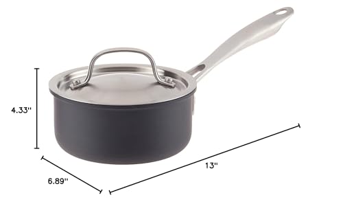 Nonstick 1-Quart Saucepan with Cover a7K