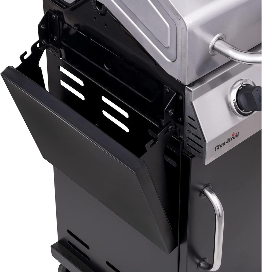 Gas Grill 2-Burner Cabinet Style Propane Stainless Black A7