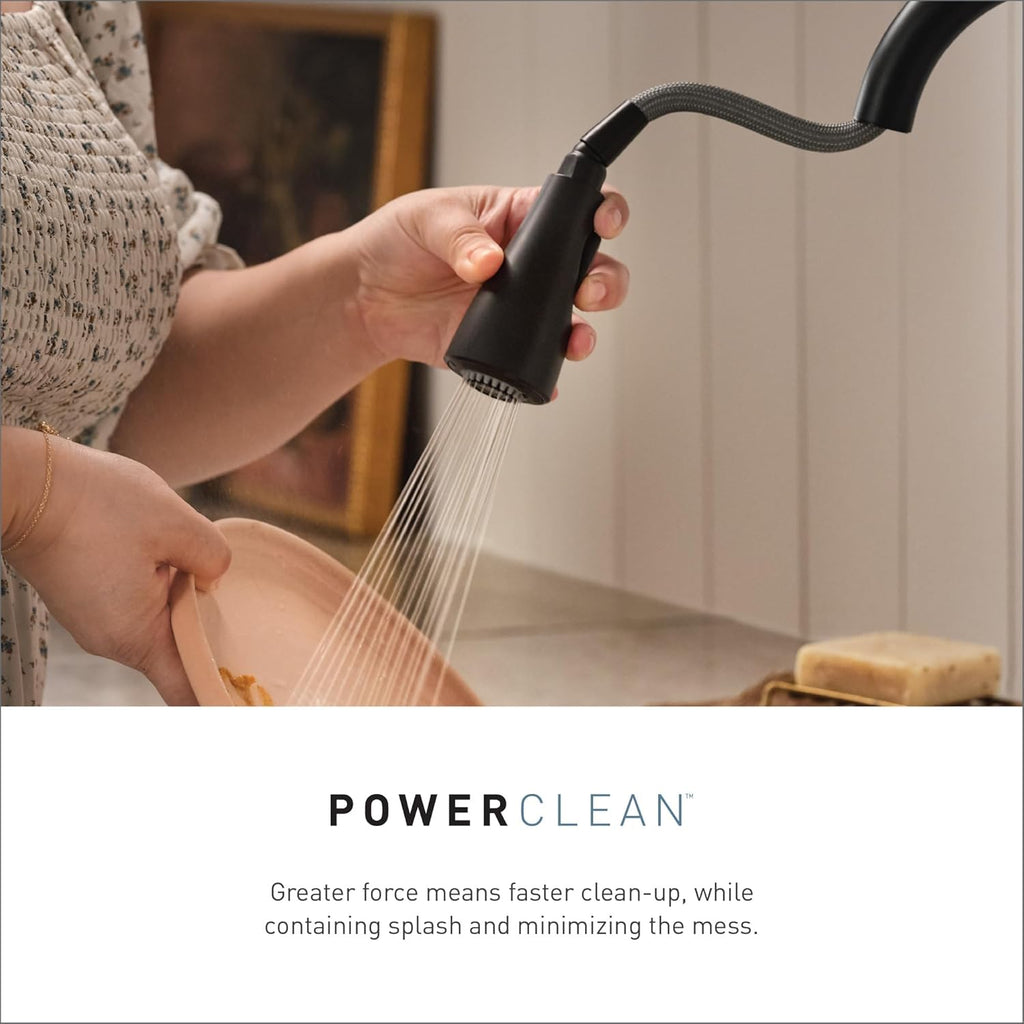 Kitchen Faucet Pulldown Single-Handle Matte Black a7