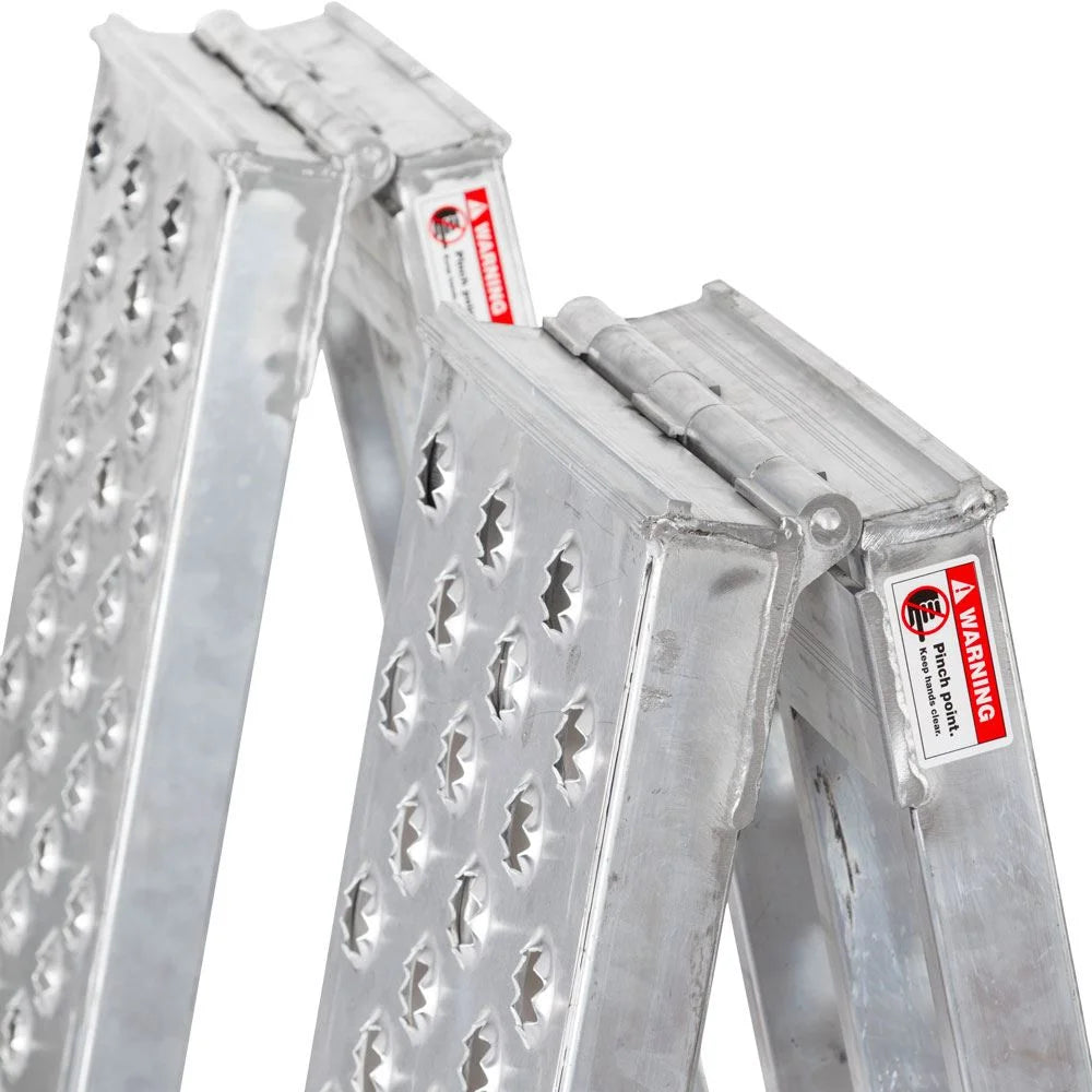 Aluminum Arched Dual Runner Folding ATV Ramps 10 ft k7