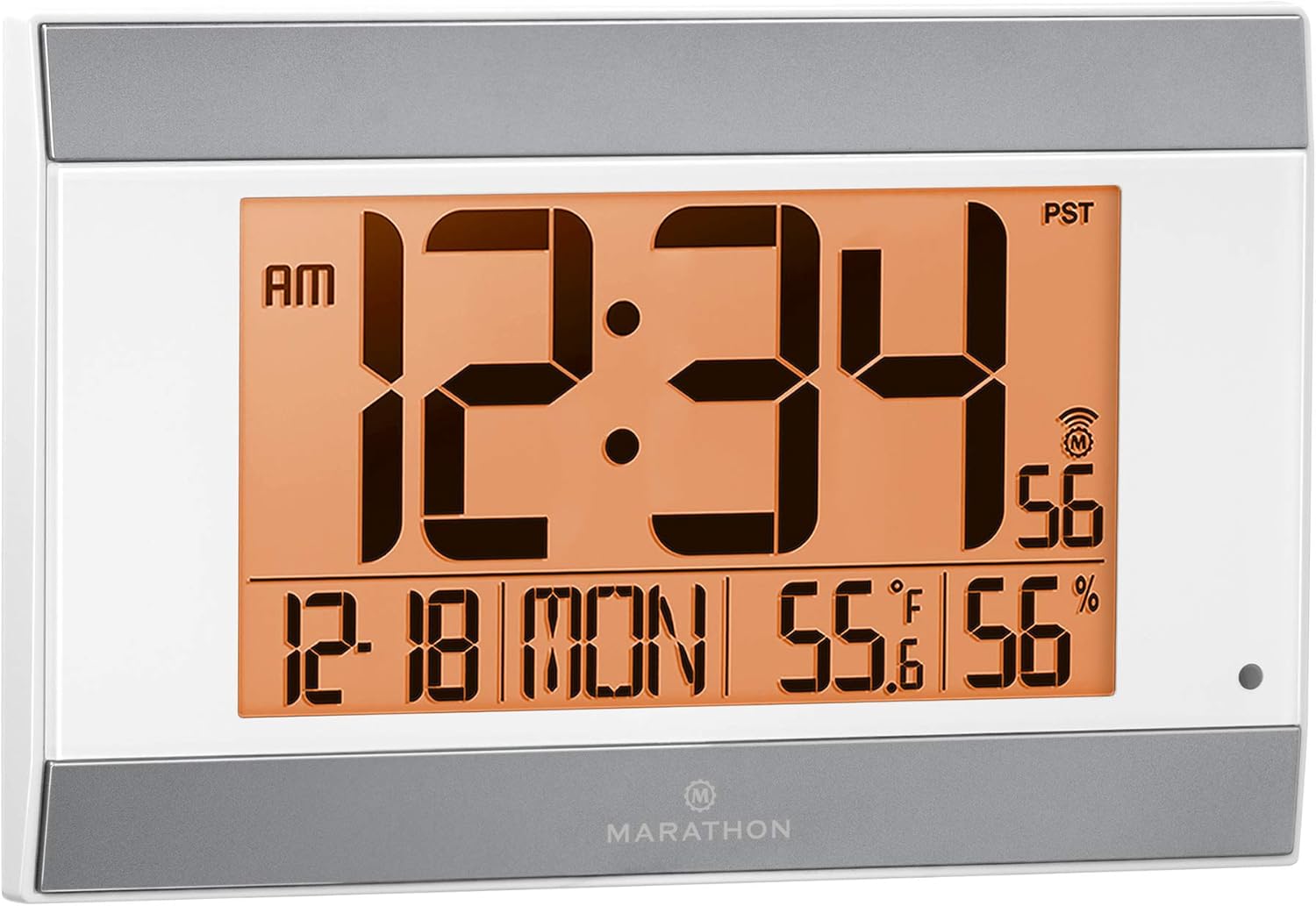 Large Atomic Wall Clock with Backlight and Calendar H7