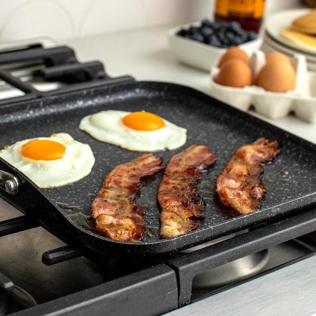 Aluminum Square Griddle 11-Inch Ceramic Coating A7