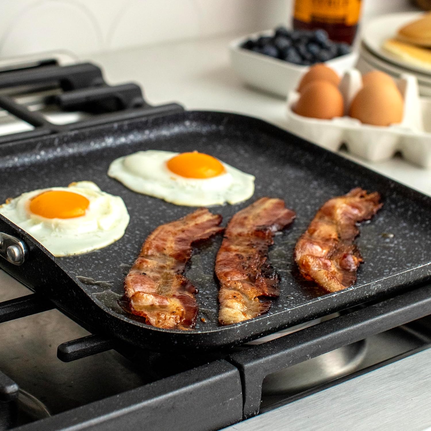 Aluminum Square Griddle 11-Inch Ceramic Coating A7