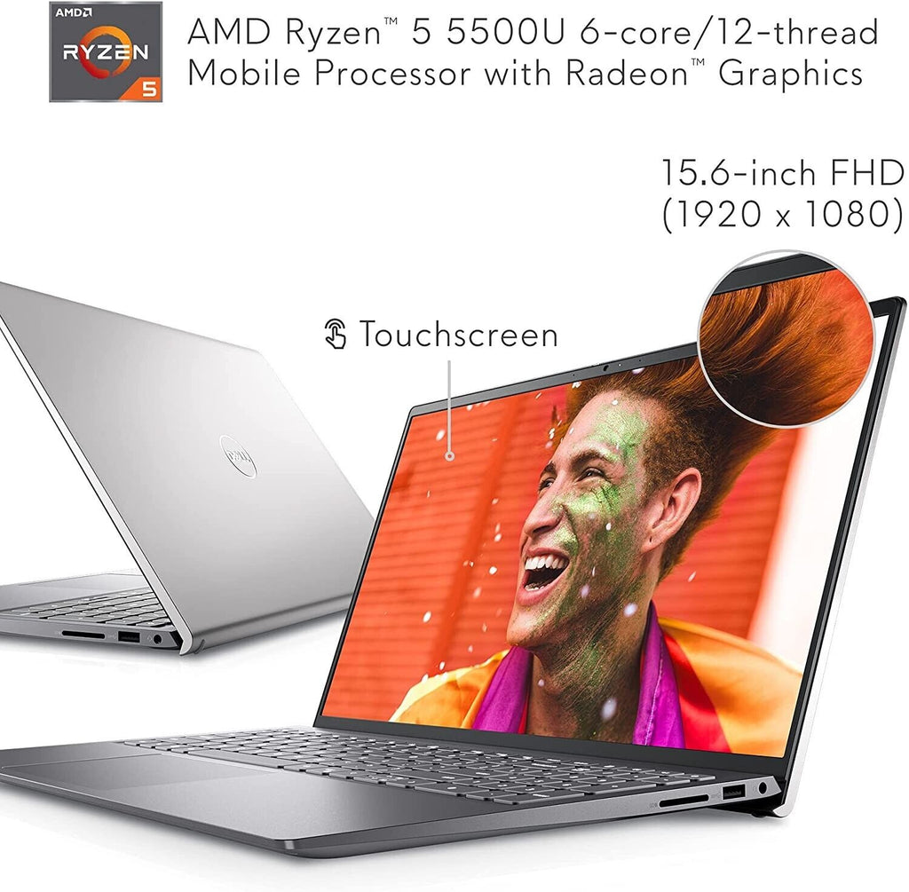 15.6" Touchscreen Laptop FHD Ryzen 5 8GB RAM 256GB SSD W11 A7k