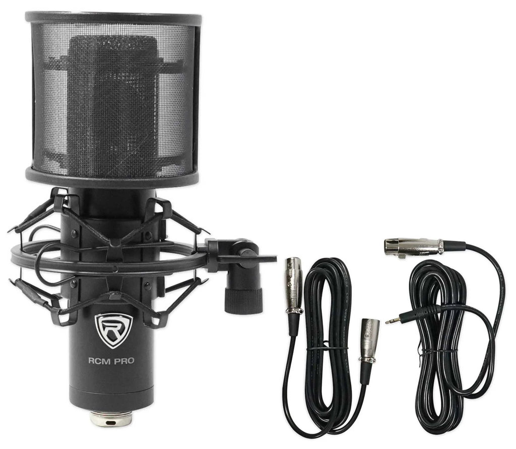 Podcast Studio Bundle with Mixer, Headphones & Stands k7