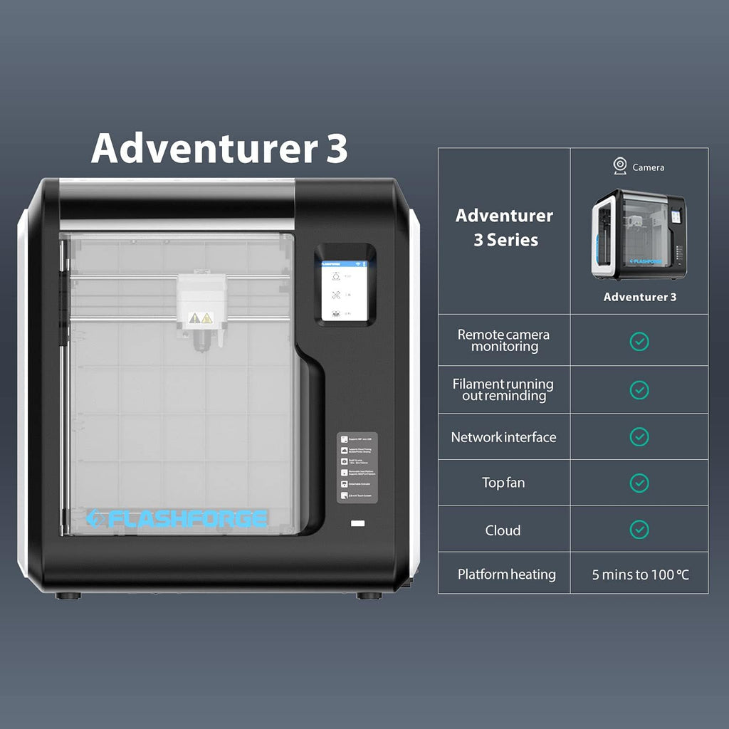 3D Printer with Auto Leveling and Removable Nozzle A7