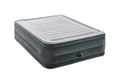 INTEX 64417ED Dura-Beam Deluxe Comfort-Plush High-Rise Air Mattress: Fiber-Tech - Queen Size - Built-in Electric Pump - 22in Bed Height - 600lb Weight Capacity,Grey