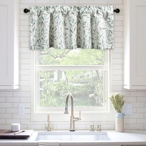 Curtains 36 in Semi Sheer Rod Pocket 2 Panels a7
