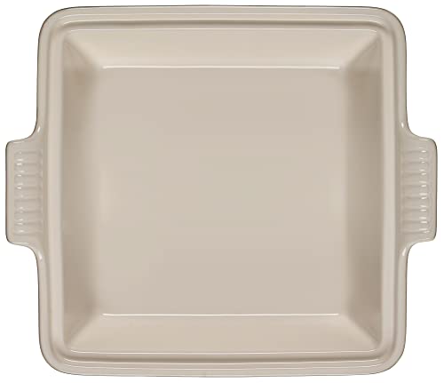 Stoneware Covered Square Casserole 2.5qt Cerise k7