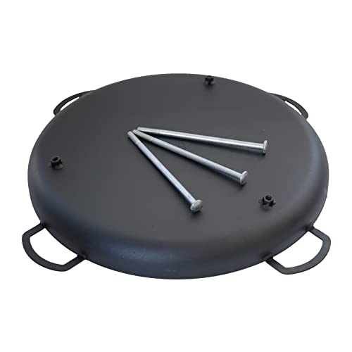 Cast Iron Griddle Pan, Seasoned, Two Loop Handles a7
