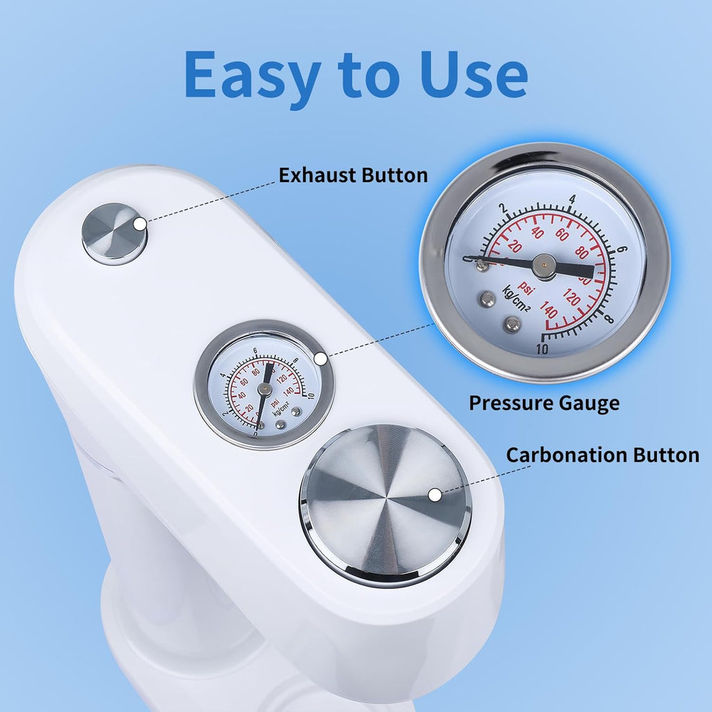 Soda Maker for Home with 1L BPA Free Bottle White k7