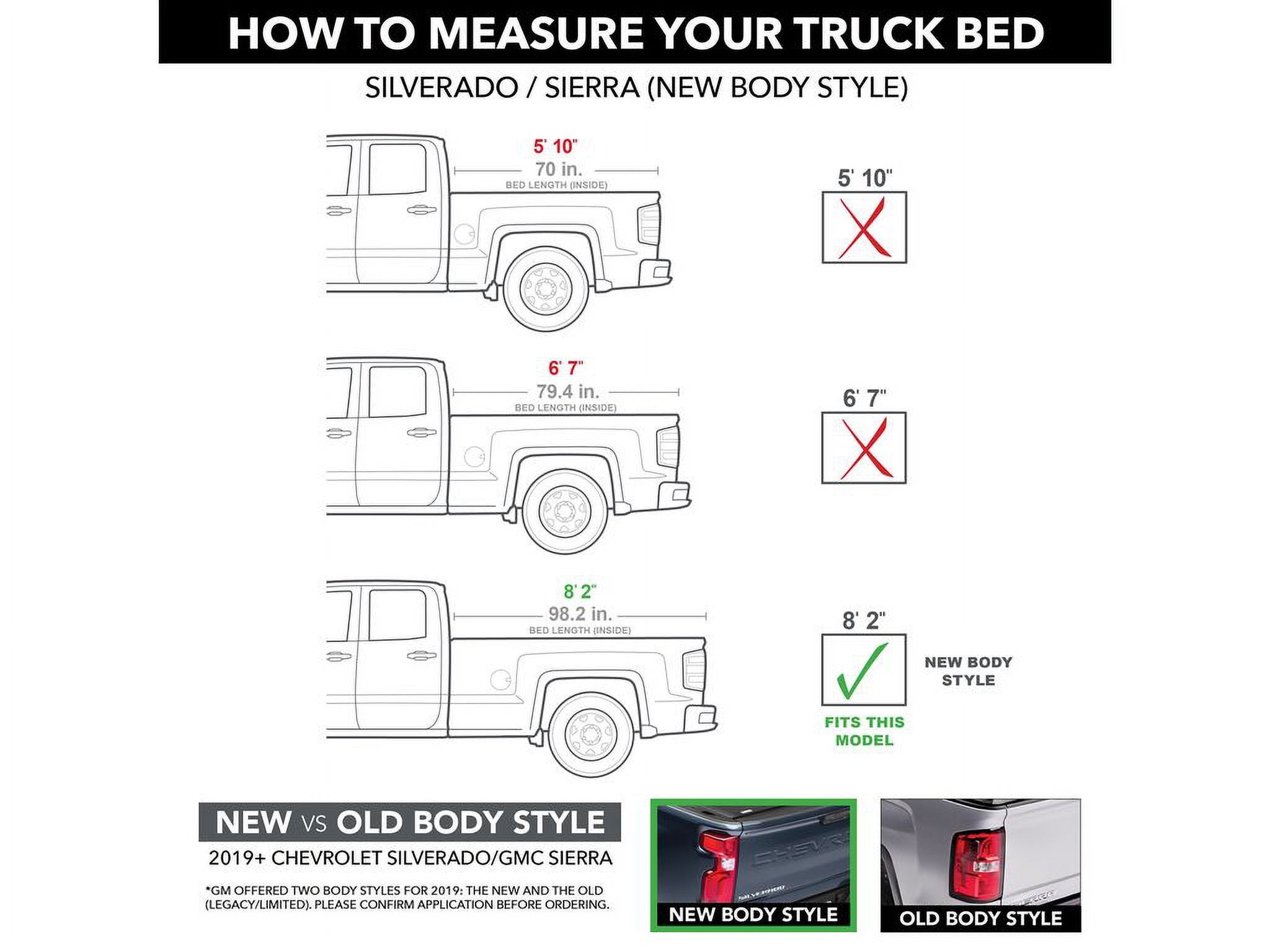 Tonneau Cover for 2019-2023 Chevy GMC Silverado Sierra 8'2" Bed A7