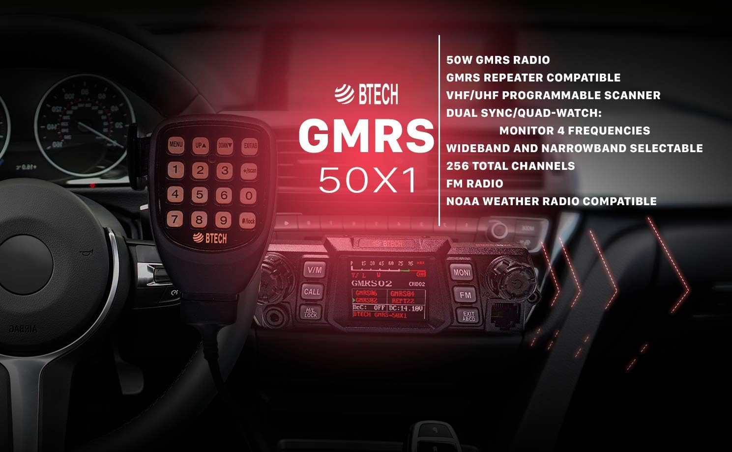 GMRS Two-Way Radio with Repeater Capability 7k