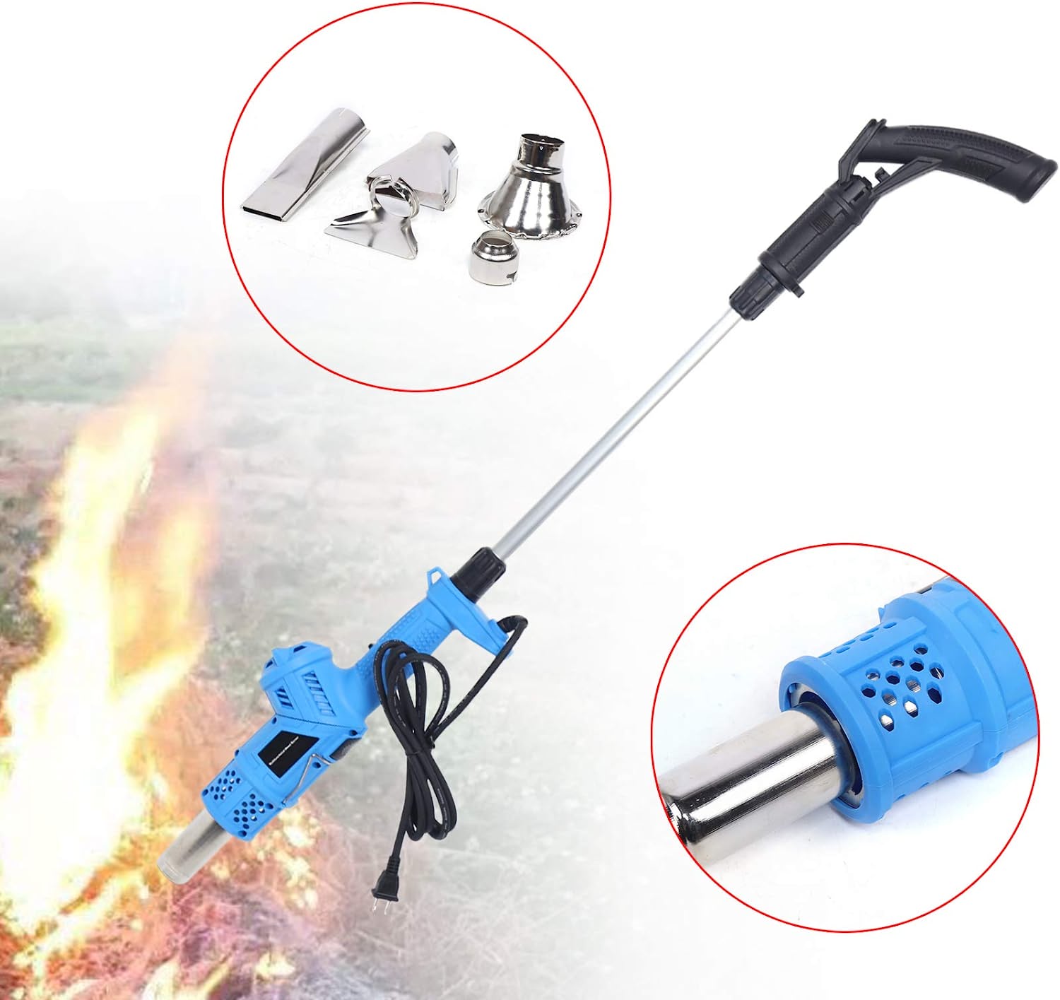 Weed Burner Electric Thermal Weeder Handheld Hot Air Torch A7