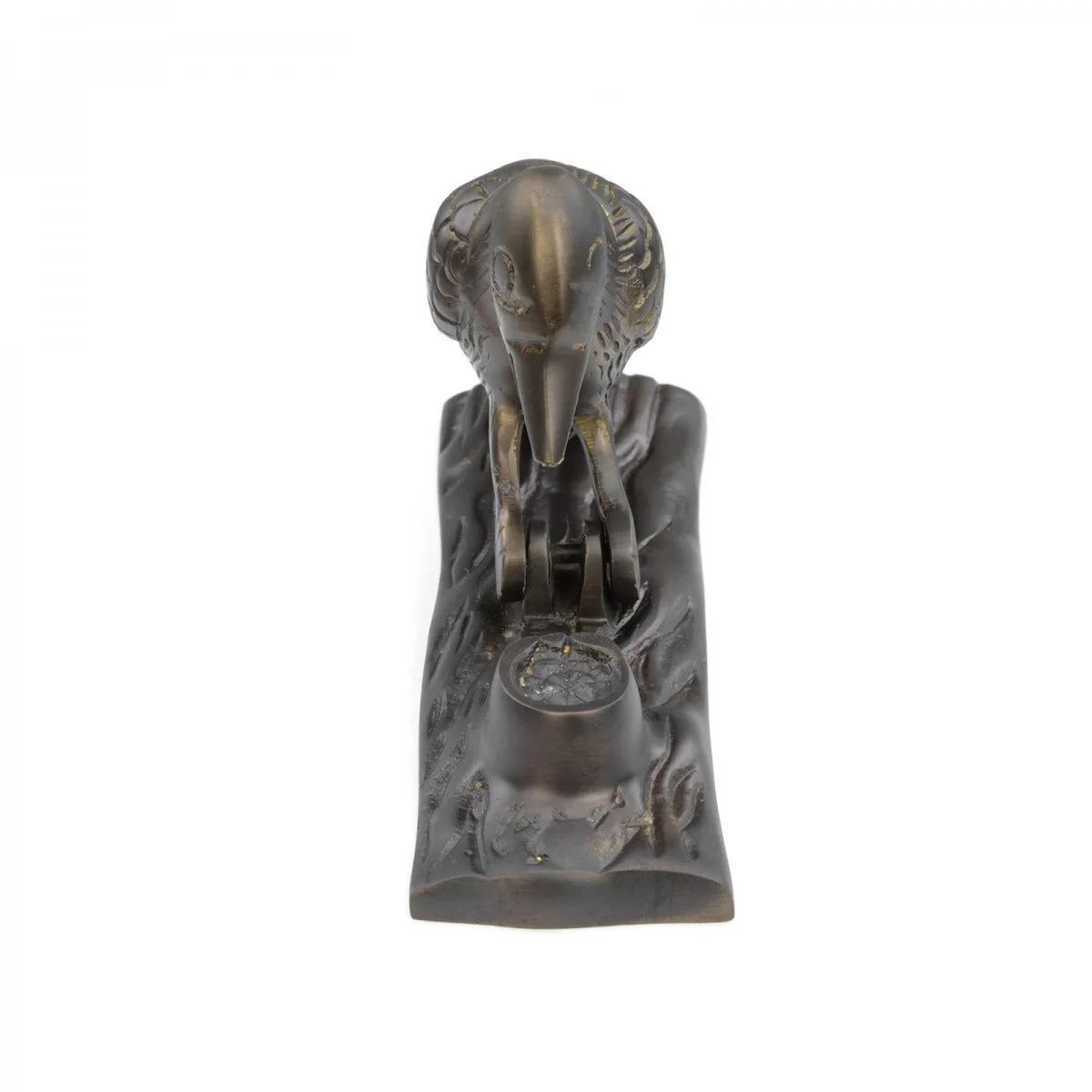 Door Knocker for Front Door 6.5in Antique Brass Woodpecker a7