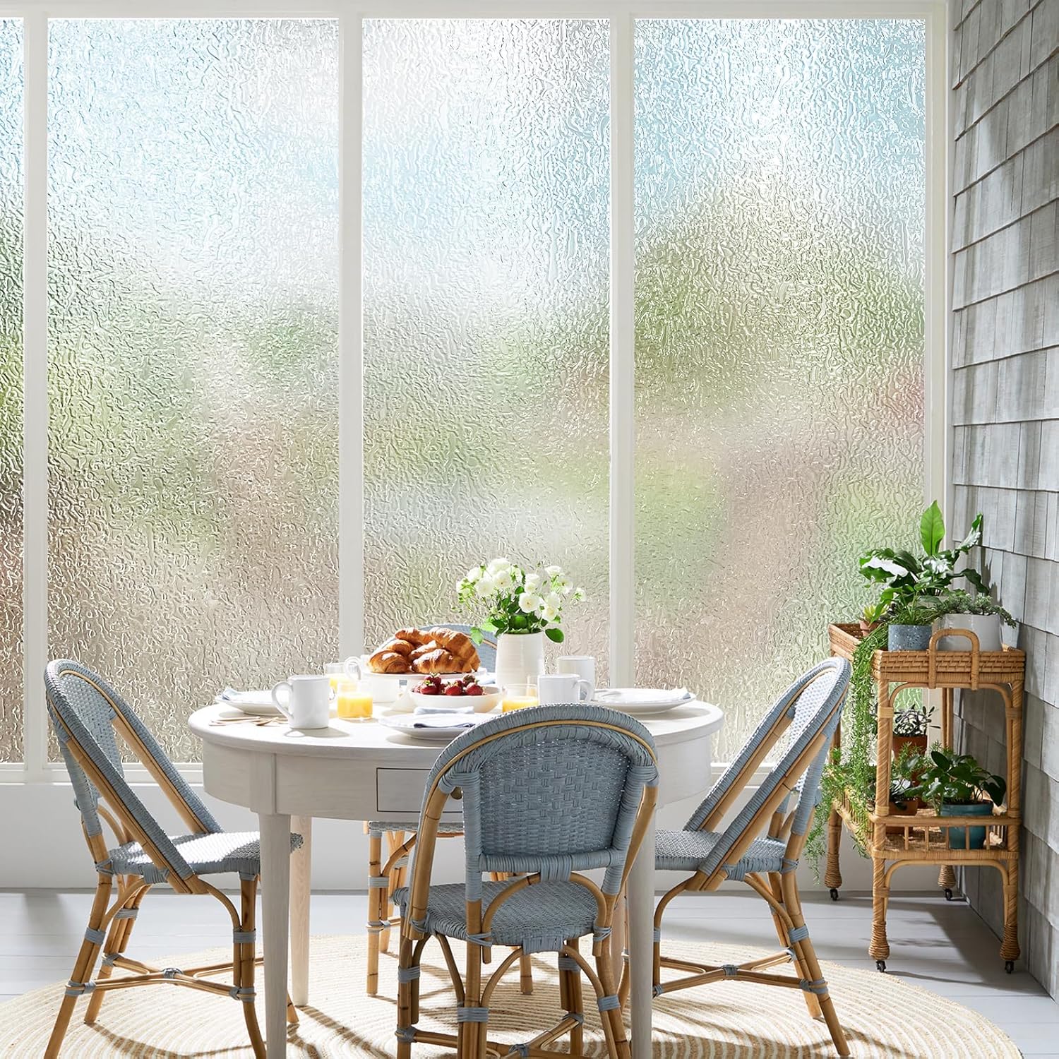 Frosted Window Privacy Film UV Blocking Static Cling 17.5x78.7 a7