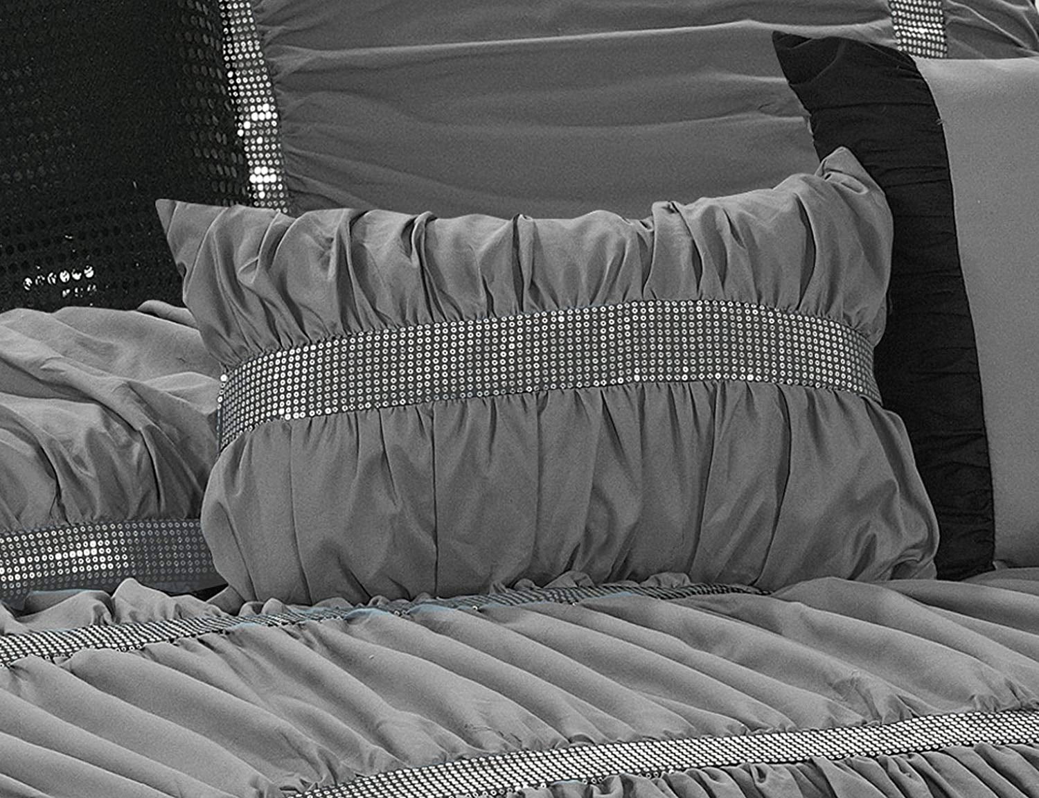 Comforter Set Queen 7 Piece with Shams & Bed Skirt a7