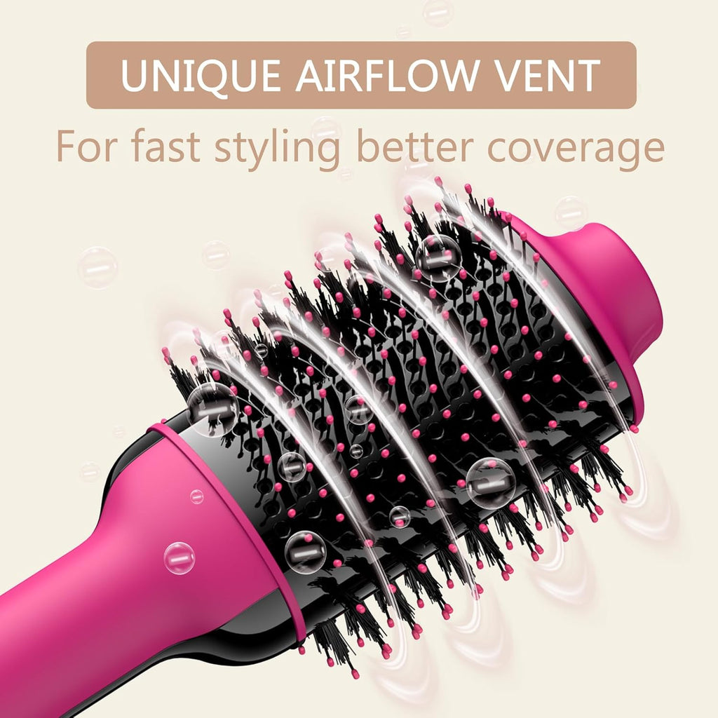 Hair Dryer Brush 4 in 1 Styler with Negative Ion Anti-frizz Ceramic Barrel a7