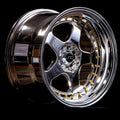 For 15x8 inch (1 Single Wheel Only) JNC Wheels - 15" JNC010 Platinum Gold Rivet Rim - 4x100/4x114.3 JNC Wheels-18515195654