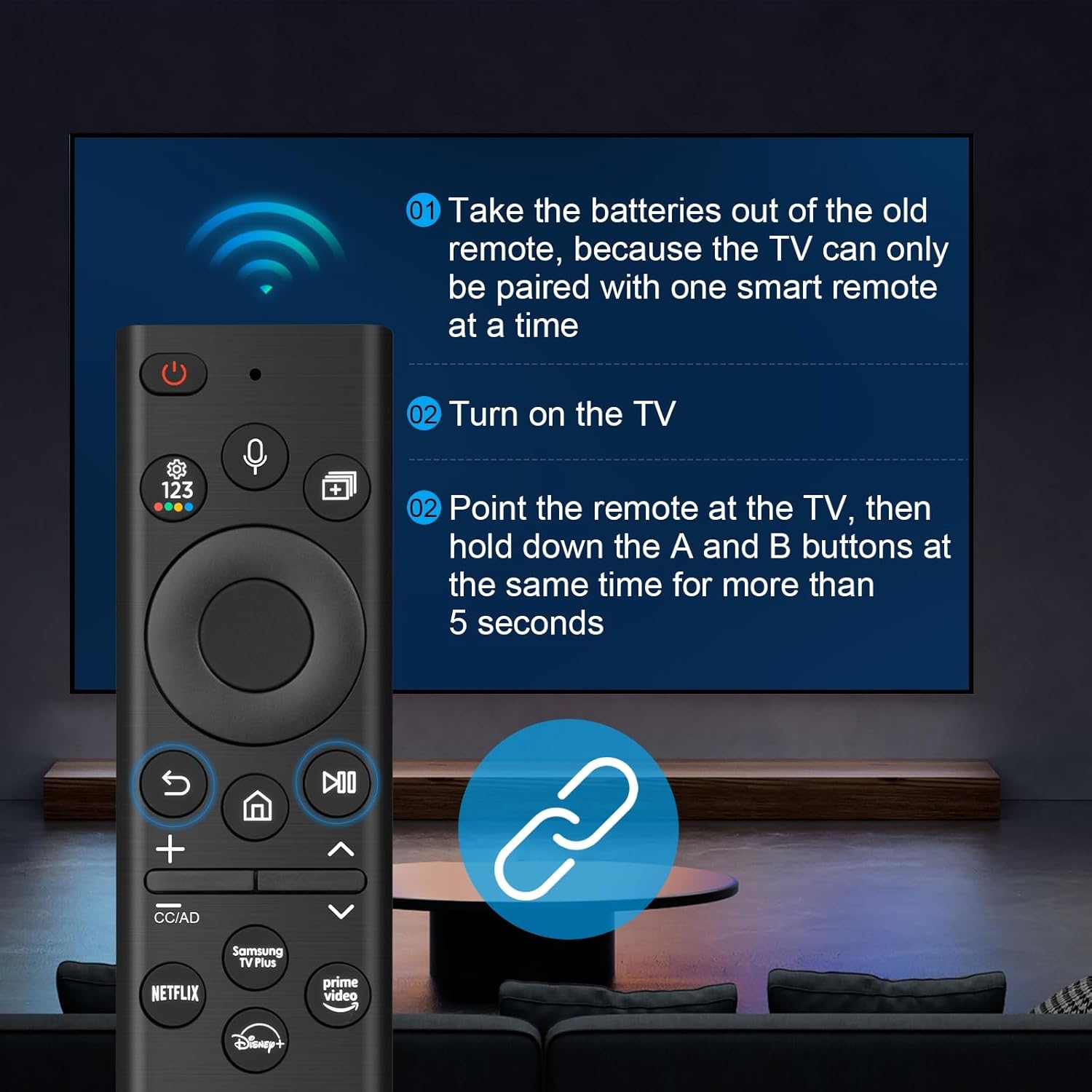Replacement Voice Remote for Smart TVs, Compatible with 2022 Models a7