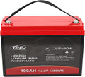 LiFePO4 Lithium Battery 24V 100AH, Rechargeable Lithium Iron Battery, Deep Cycle Lithium Phosphate Battery Built-in BMS 4000+ Life Cycles for RV, Marine, Camping, Boat(24V 100AH)