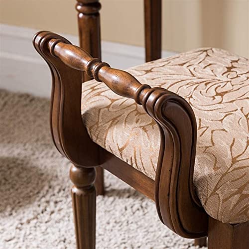Makeup Vanity Stool with Backrest for Bedroom Dressing Table k7