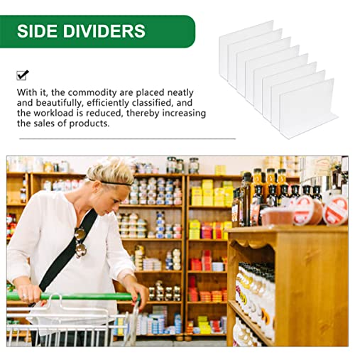 8 Pcs Clear Acrylic Closet Shelf Organizer Dividers k7
