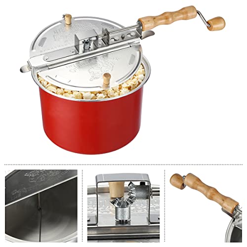 Stainless Steel Stove Top Popcorn Popper 6 Quart A7