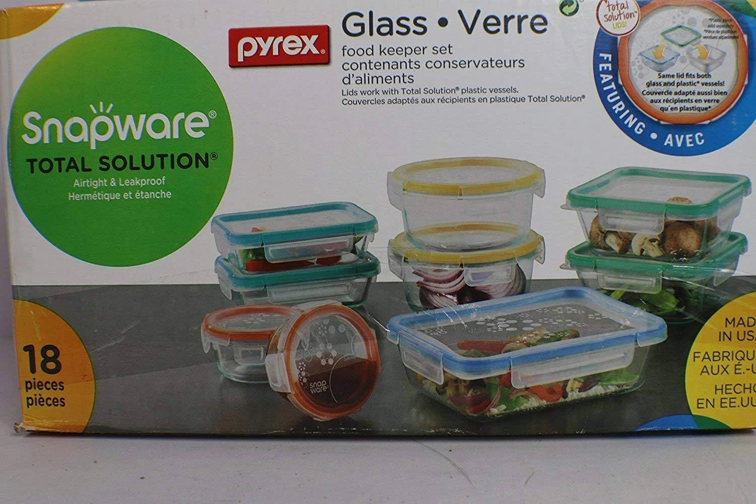 Glass Food Storage Set 18 Count A7