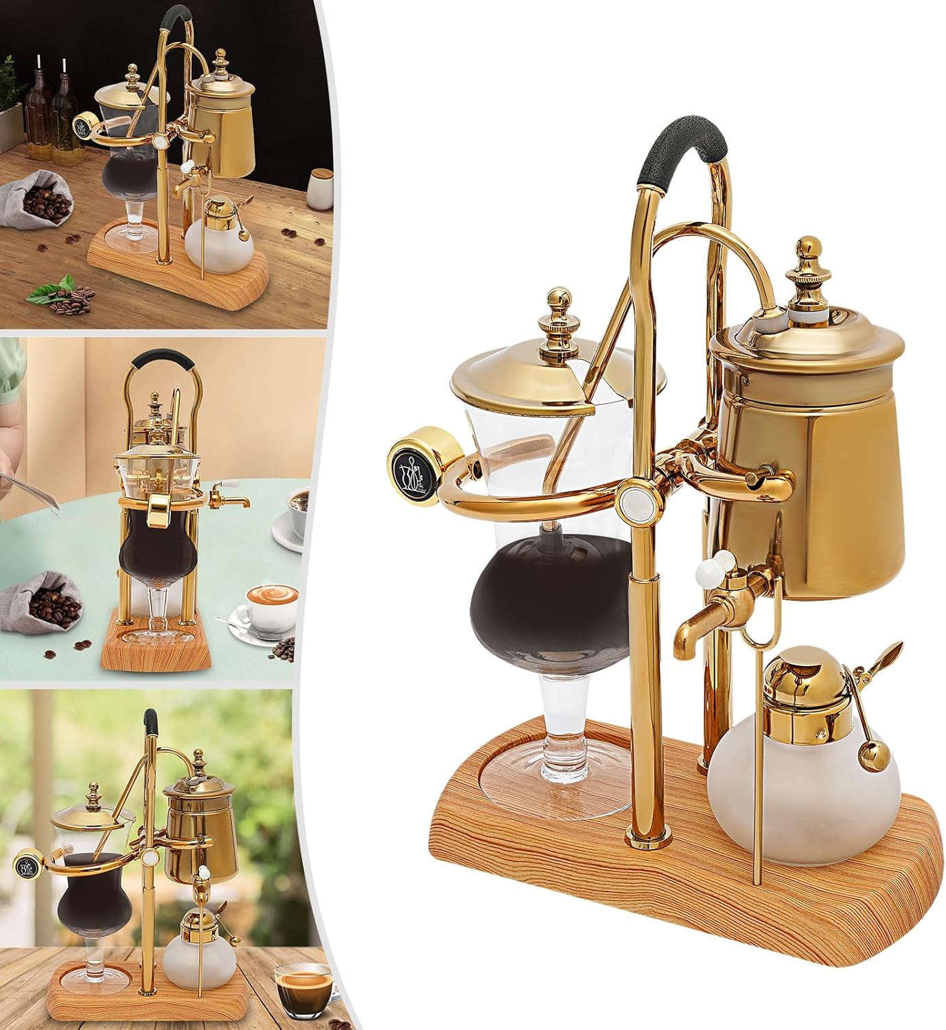 Coffee Syphon Brewer Gold Retro 7k