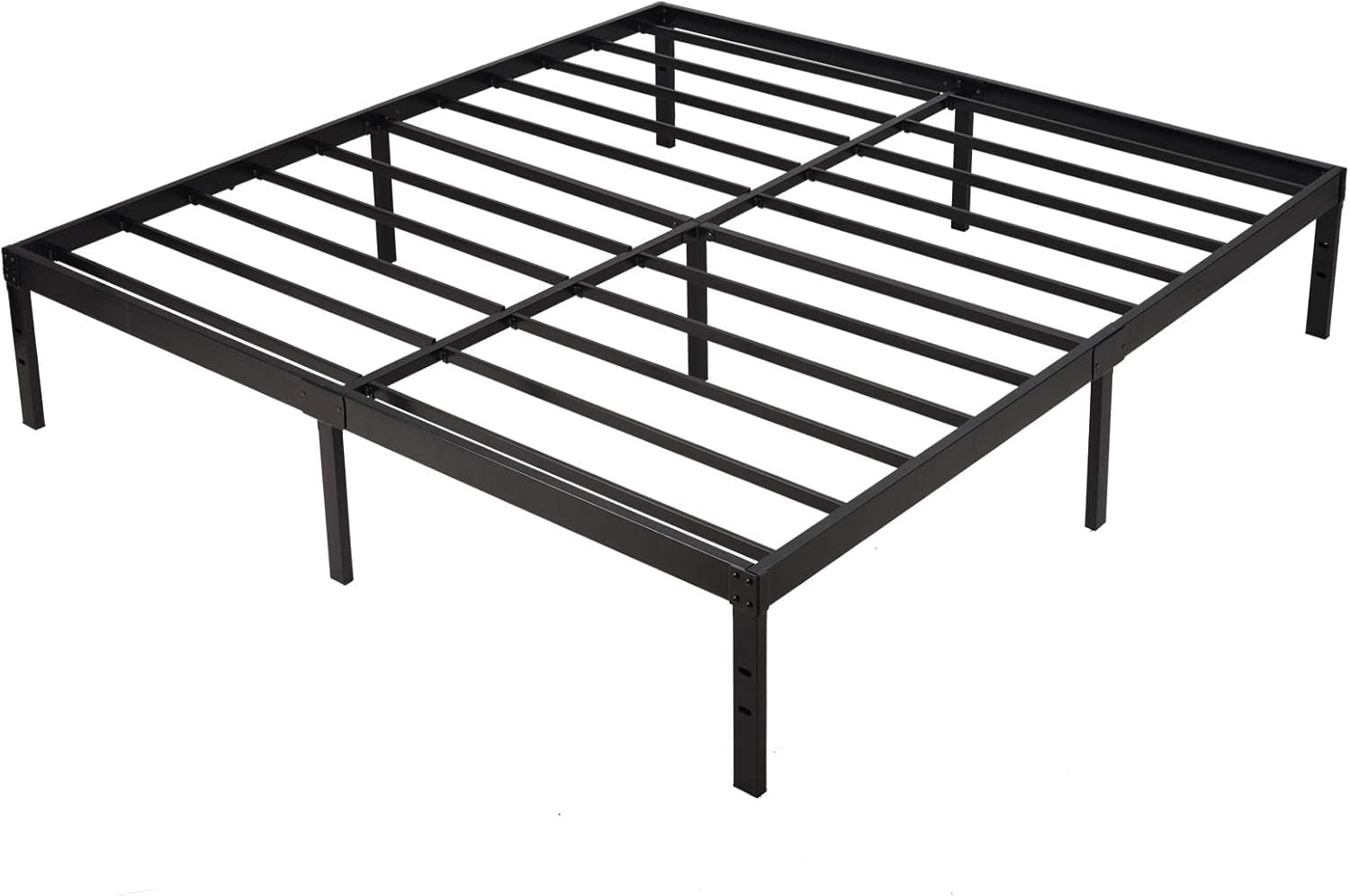 Metal Platform Bed Frame with Steel Slat Support k7m