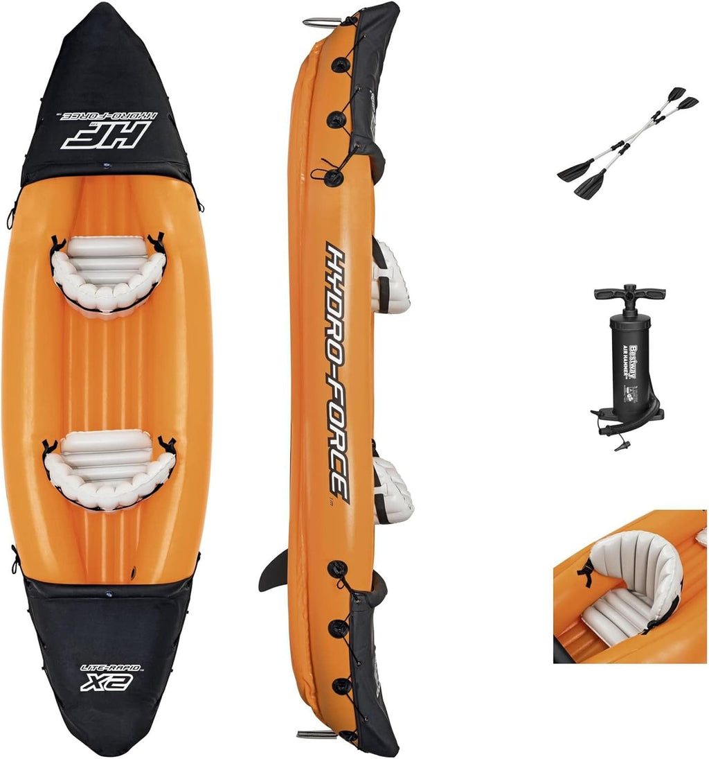 Inflatable Kayak 2 Person with Pump Paddles a7
