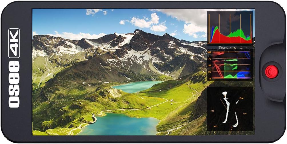 5.5" 3D LUT Monitor Kit with HDMI Cables Tilt Arm Sunshade q7