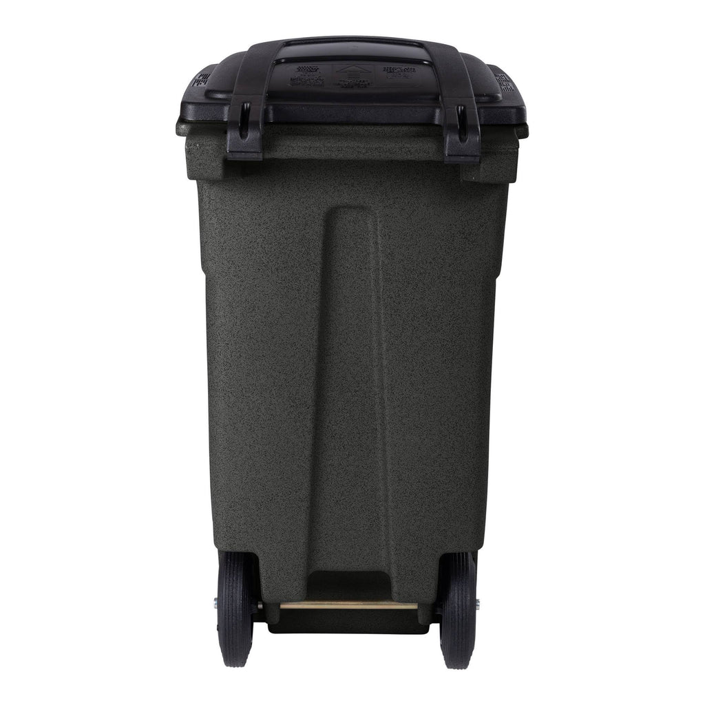 Trash Can with Quiet Wheels and Attached Lid k7