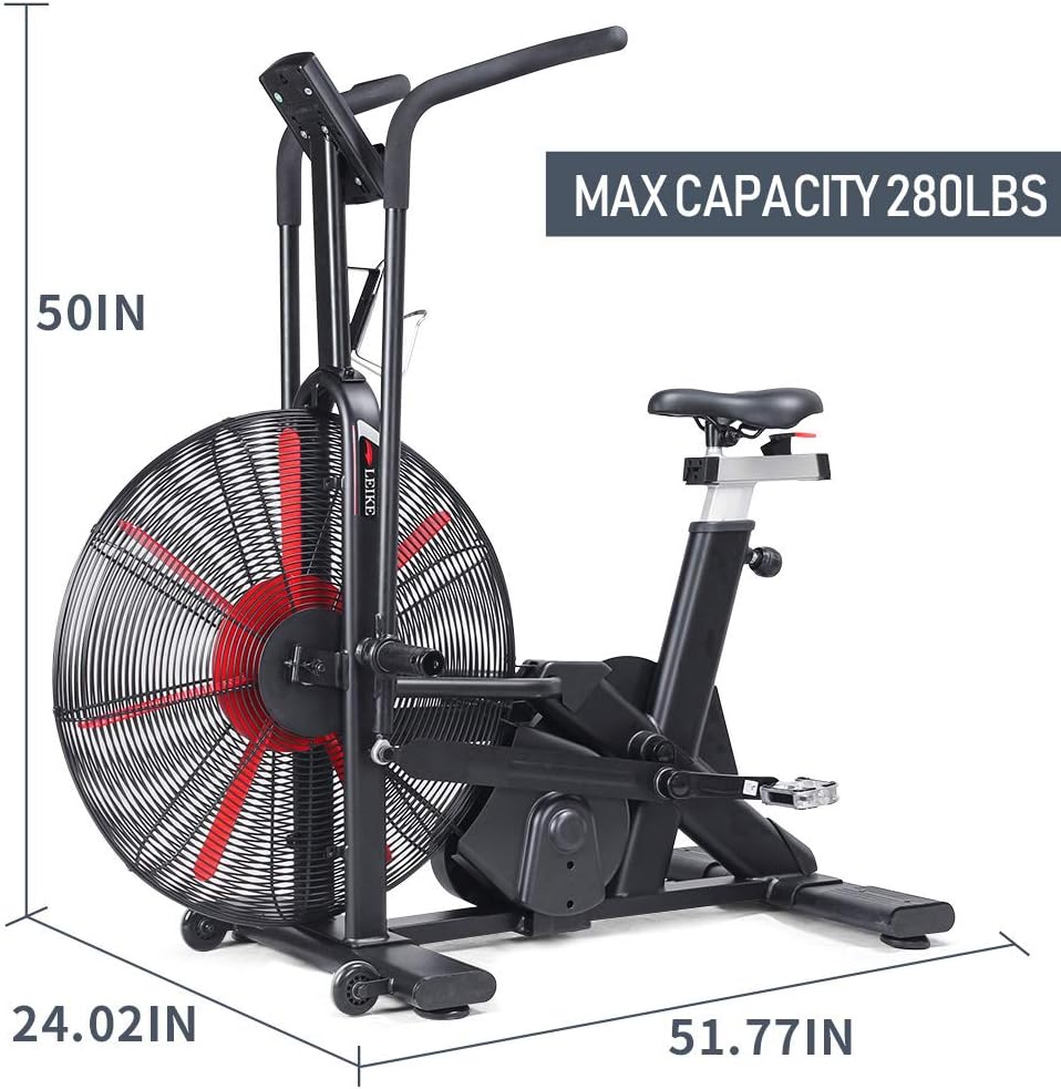 Exercise Bike Indoor Cycling Stationary Bicycle Air Resistance k7p