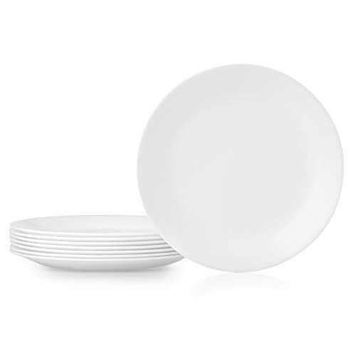 White Soup Cereal Bowls Set of 6 with Plates 8-Piece a7