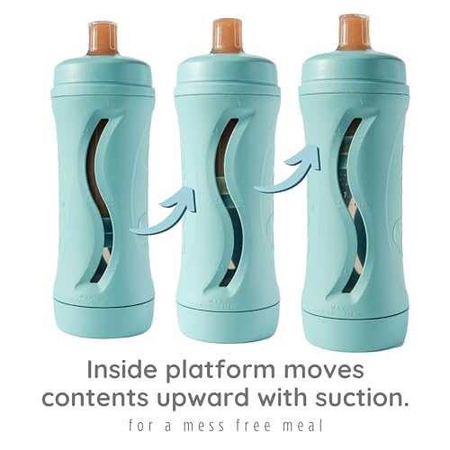 Baby Food Bottle Self Feeder Silicone Reusable Aq7