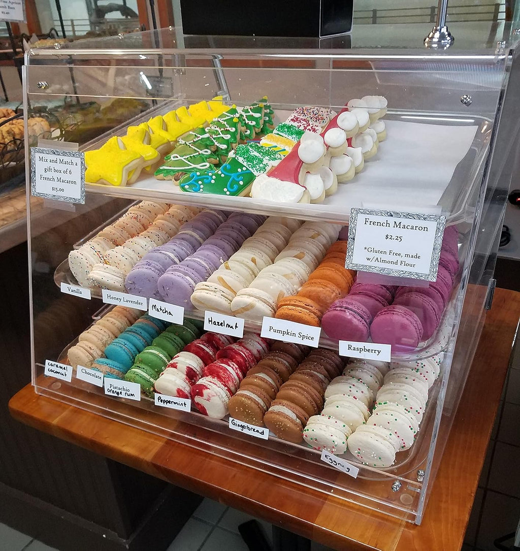 Bakery Display Case with Rear Doors 3 Tray A7