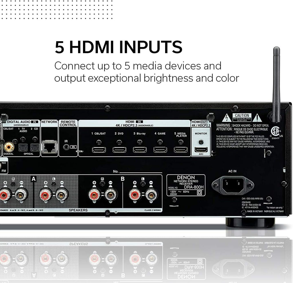 Stereo Network Receiver with HDCP 2.3 and ARC Support k7