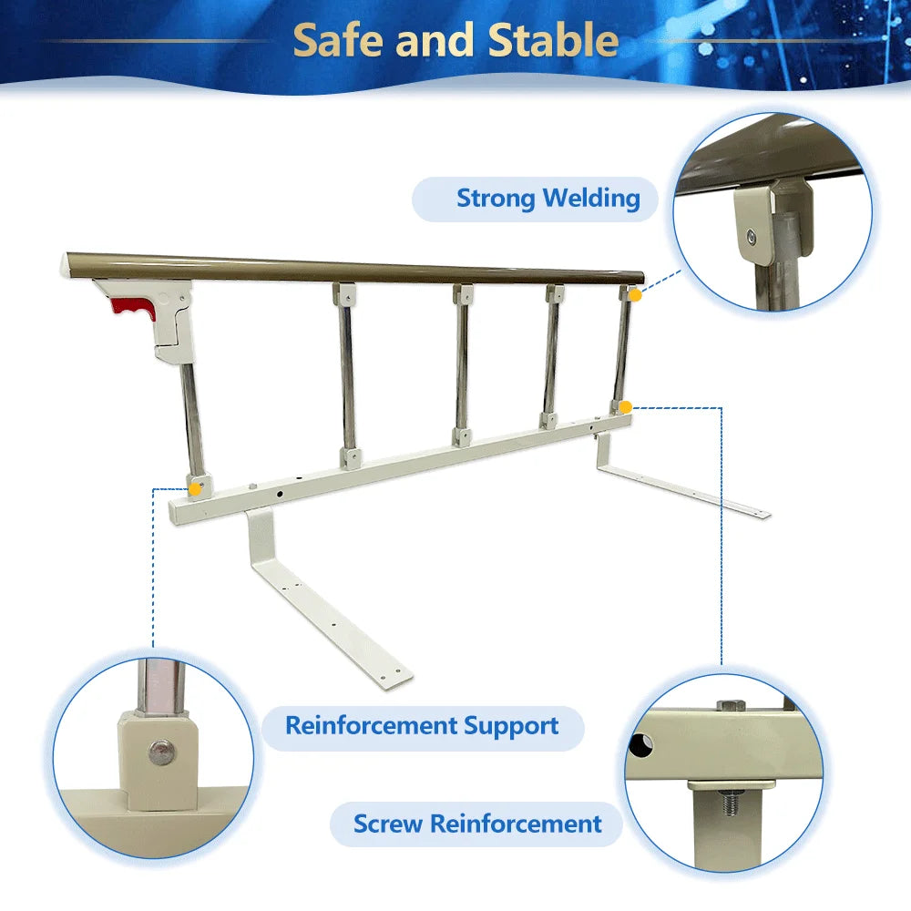 Bed Rail for Elderly Safety Assist Handle Adjustable Support k7