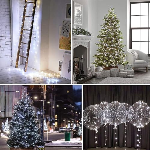50 LED Fairy Lights Battery Operated with Remote Timer 16FT Warm White a7