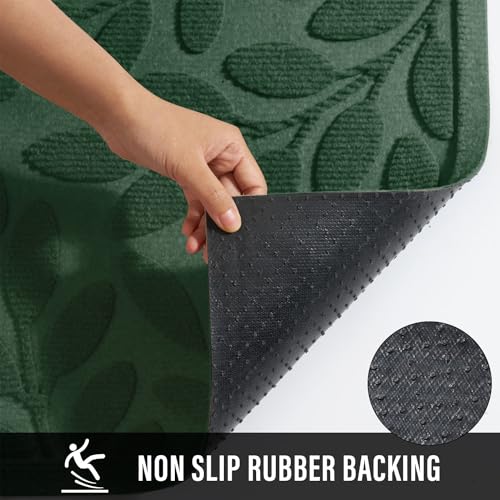 Door Mat Heavy Duty Waterproof Indoor Outdoor 36x24 Black a7