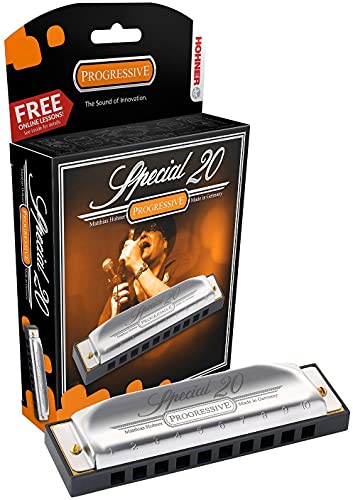Harmonica Key of B with Case and Manual q7