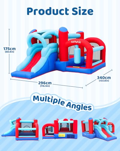 Inflatable Bounce House with Slide for Kids 7k
