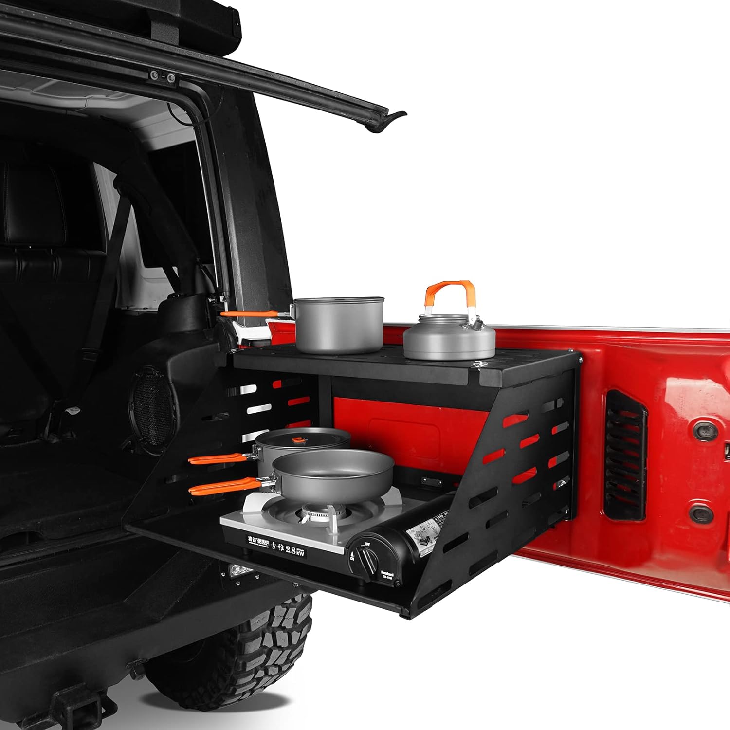 Foldable Tailgate Table Camping Cargo Shelf 7k